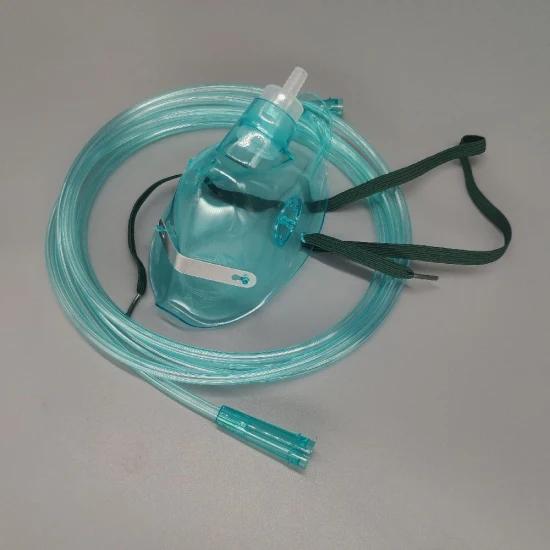 Elongated Under The Chin 2m Crush Resistant Tubing Medical Disposable Child Oxygen Mask